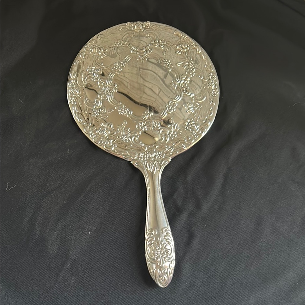 Elegant Silver Hand Mirror
